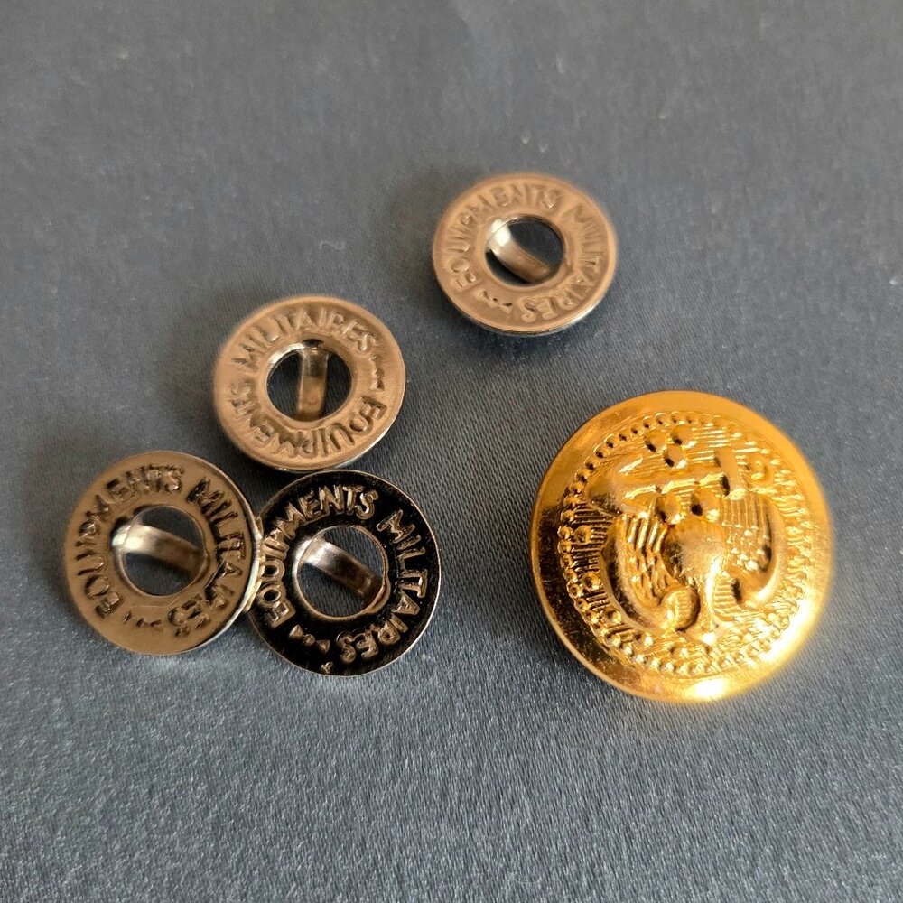 Vintage Military equipment buttons.